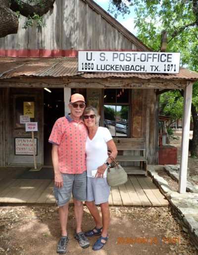 We can say truly, "We've been to Luckenback, Texas"!